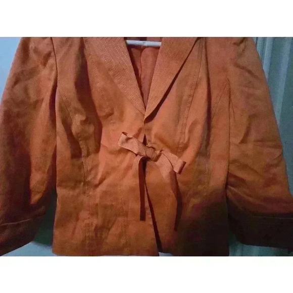 Women's Focus 2000 Blazer Petite Orange size 6 - Picture 3 of 8